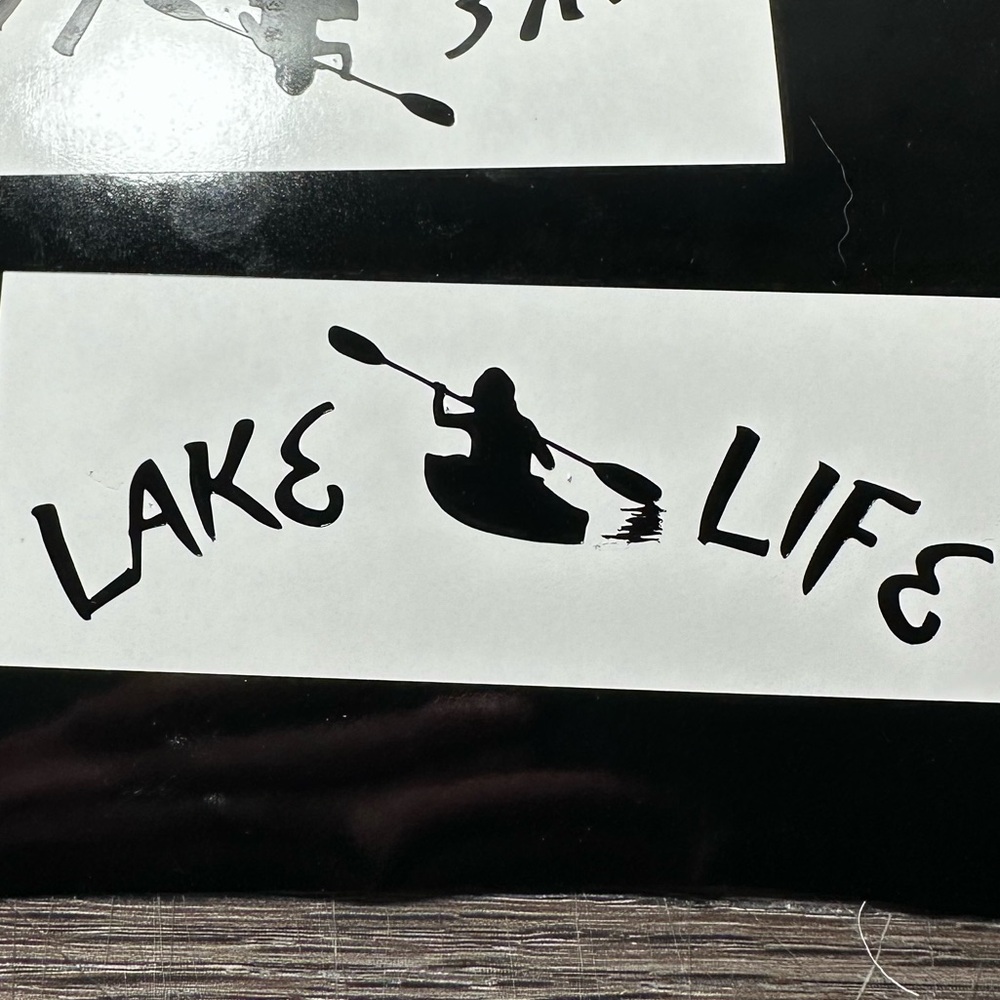 kayak vinyl decal